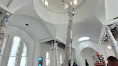 Spider lifts are ideal for accessing tighter, confined areas indoors.