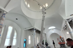 Spider lifts are ideal for accessing tighter, confined areas indoors.