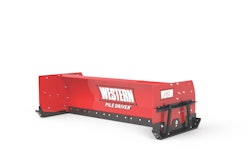 Available in 8-, 10- and 12-ft. widths, the attachments come with three heights and a common carrier attachment system making them compatible with skid steers.