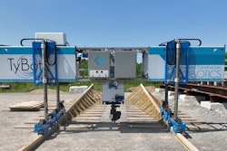 TyBOT's edge form bogies are adjustable, compatible with 2x4-in. to 2x8-in. edge form caps and can handle existing obstructions such as double-headed nails.