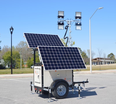 Solar-powered light towers produce zero emissions, are virtually noise-free and require minimal equipment maintenance.