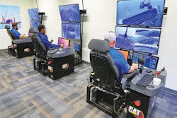 The Command console is a lightweight, portable console supported by a shoulder harness. Offering line-of-sight machine control from up to 437 yds. away, it is suited for temporary or emergency remote operation with no on-site communications infrastructure required.