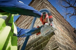 The battery-powered tools facilitate a wide range of construction jobs, including concrete, grinding, drywall sanding, heat, measuring and drilling.