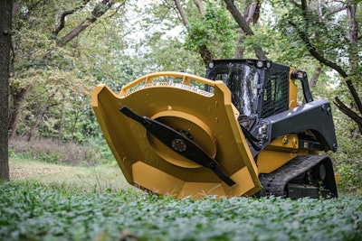 Available in a 72-in. cutting width, the Brush Cutter Pro has a continuous cut capacity of 3 in. (and a maximum cut capacity of 5 in. when handling grass, branches and brush) and a flow range of 17-41 gpm.