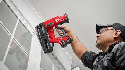 Milwaukee Tool Introduces M18 FUEL 16 Gauge Straight Finish Nailer