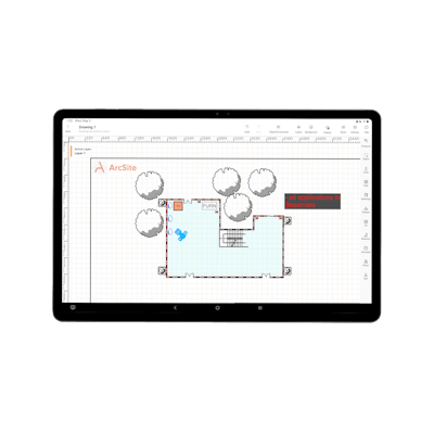 ArcSite offers CAD and BIM for professionals with a mobile device, allowing the creation of 2D drawings and capture of building information for a variety of applications.