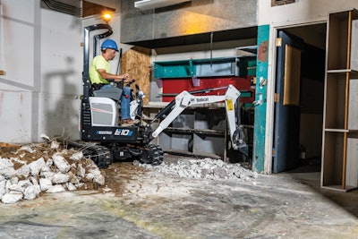 Earlier this year, Doosan Bobcat released the E10e and E32e battery-powered excavators. Releasing no emissions, the excavators can be used quietly for challenging job tasks on very tight construction sites.