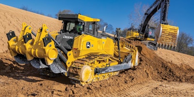 The 1050K has a 13.5-liter engine producing 350-hp and weighs 95,400 pounds.