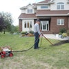 Easily bore under sidewalks or driveways by simply adding a horizontal boring attachment to a mechanical earth drill.