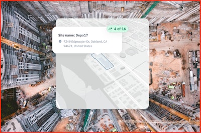 For rental companies, Sites enables users to see what is on their site or yard, where equipment is and whether it is on its way in or out.