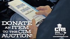 CIM Auction Opens Call to Concrete Industry For Donations