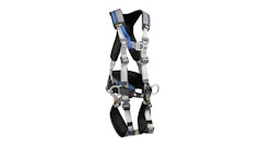The harness features a hip level deployment cord that puts the suspended worker into a seated position with freedom of movement for rescue operations.