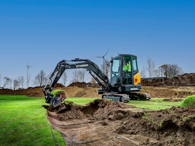 Attendees at this year’s Utility expo are invited to compete on a Hyundai HX-A Series compact excavator against Indiana contractor and Dirt Perfect YouTube star Mike Simon to earn the HD Hyundai/Dirt Perfect Championship belt.