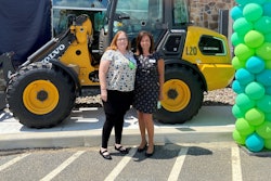 Lori Ditoro and Amy Crouse, Volvo Head PR & Exhibitions Region North America, during the Volvo event
