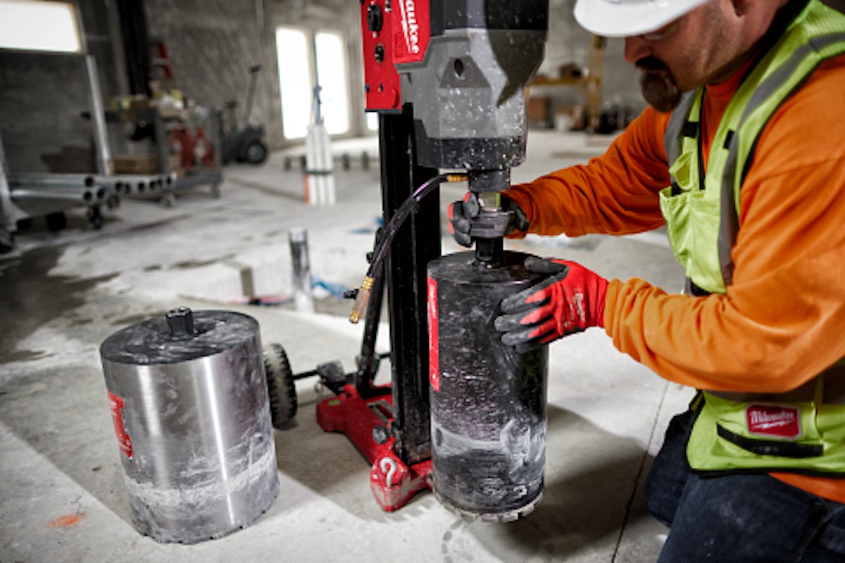 Milwaukee wet shop core drill