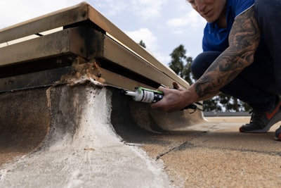 The two products available in black include Rapid Set Non-Sag Sealant and Adhesive and Self-Leveling Sealant.