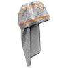 The machine-washable helmet liner with attached nape cover and cooling towel feature chemical-free cooling technology with UPF-50 sun protection.