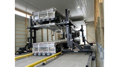 The stacking system requires just one person to operate without the need for special rigging, slings or climbing onto the trailers.