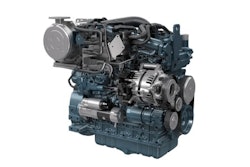 This hybrid engine provides power assistance during peak performance, using a 10-kW electric motor-assist function to compensate for high loads instantaneously.