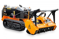 Powered by a 56-hp KOHLER KDI 1903 turbocharged engine, the RCU-55 can work on steep slopes up to 55°.