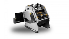 Compatible with skid steers from 75 to 135 hp, the attachment can shred up to 10 in. deep at a width of 24 in.