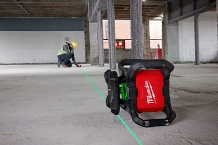 Milwaukee Alkaline Cross Laser with Laser Line Detector
