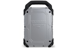 The Si1.5 Battery features a self-contained package with a handle on top for swapping between equipment — or equipment and charger — on the jobsite.