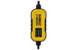 The assortment consists of Portable Chargers (16 and 32 amps), Wall Mounted Chargers (40 and 48 amps) and a range of adapters and mounting brackets.