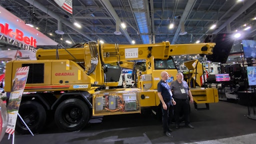 The Gradall fully electric excavator with a Volvo Penta driveline