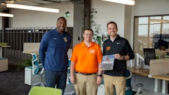 TitletownTech Partner Cordero Barkley with IVO Systems Co-founders Eric Christensen and Bob Lien.