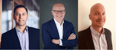 From left: Scott Young, Mats Sköldberg and Jay Parker are joining the Volvo CE executive management team.