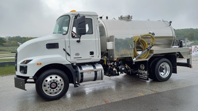 An MD6 kitted with a liquid vacuum tank (empty) provided by Imperial Industries Inc.