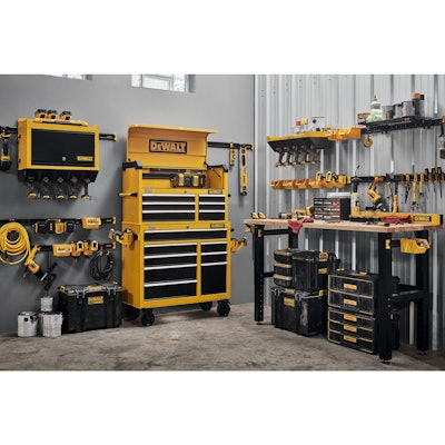 CAT Heavy Duty 52 in. W x 18 in. D 11-Drawer Yellow 16-Gauge Steel Rolling Tool Cabinet with Keyed Locking System