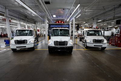 The eM2 features a proprietary, fully integrated, battery electric Detroit ePowertrain. Execs say this release marks another important milestone on the company's journey to a zero-emissions product line.