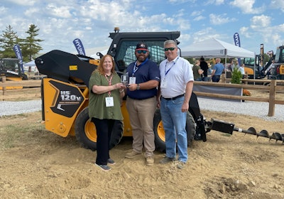The Equipment Today team was thrilled to present Hyundai with the Contractors' Top 50 Products award.
