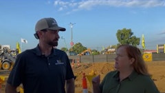 Thomas Karczmarczyk and Lori Ditoro discuss equipment technology.
