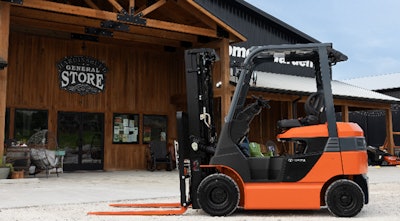 These new models feature six different lift capacities ranging from 3,000 to 7,000 lbs. and can be used in outdoor work areas.