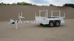 With three models designed to accommodate poles up to 31 ft., these trailers feature solid metal floors, tubular supports and a rugged channel mainframe.