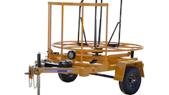 With a payload capacity up to 1,500 lbs. (hand pump model) or up to 3,000 lbs. (electric pump model), this trailer serves as a solution for coil pipe handling.