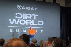 Aaron Witt during his keynote at the Dirt World Summit.