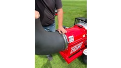 The system features a quick release latch for removal and secure attachment of the turbine nozzle.