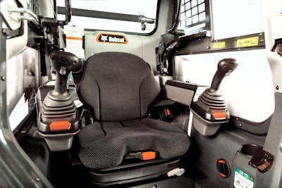 Bobcat's most recent CTLs feature one-piece cab designs, which reduce the likelihood that debris and dirt will enter.