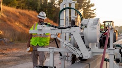The Single Gang Barrier Wall Drill is a self-propelled, pneumatic drill, which is designed for roadway construction and patching projects requiring concrete barrier wall protection.