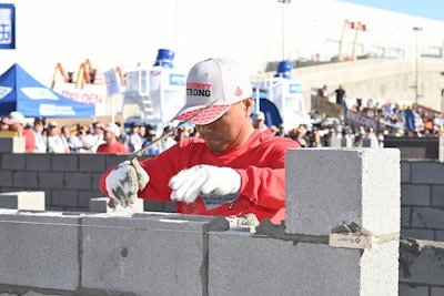World of Concrete features four different masonry challenges.