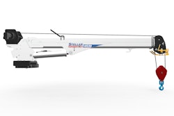 The 14530 is a redesigned 14,000-lb. class crane, featuring reduced weight of about 11 percent (350 lbs.) compared to the previous model.