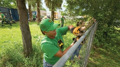 The John Deere Foundation is celebrating 75 years of supporting families who live, work, and learn in John Deere home communities and around the world.