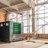 Heating Construction Jobsite In The Winter