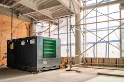 Heating Construction Jobsite In The Winter