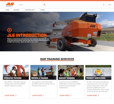 With this new site, the JLG Training team can now collect customer feedback and use those insights to improve the training experience over time.