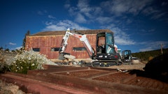 Mini excavators are ideal for clearing, grading and applying fill material to prep pathways with minimal disruption.